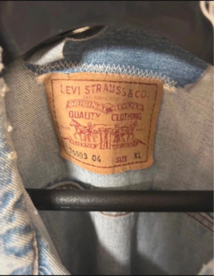 Veste Levi's Vintage en Jean - Taille XL - photo numéro 17