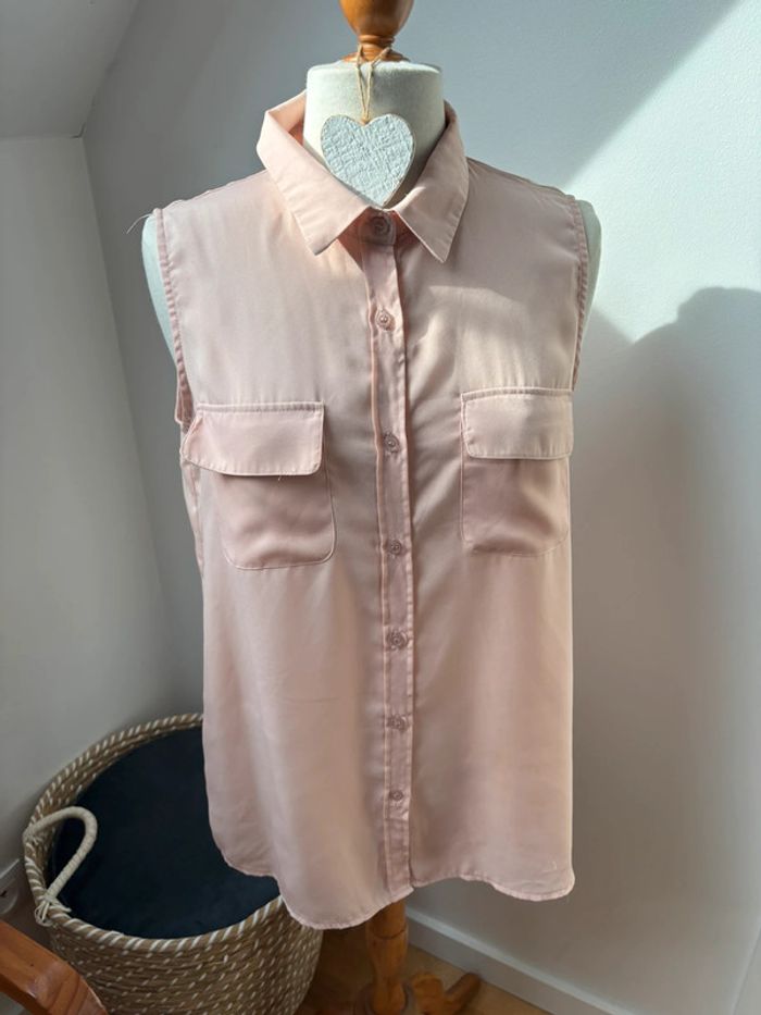 Chemise sans manche saumon - T38/40 - photo numéro 2