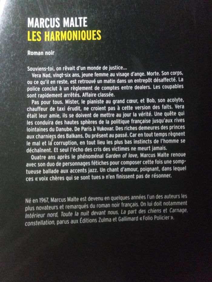 Marcus Malte 🔹 Les harmoniques - photo numéro 3