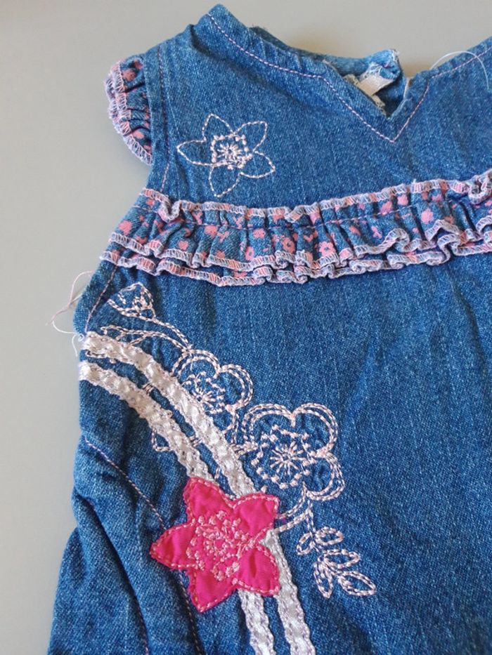 Blouse jeans rose 12 mois - photo numéro 2