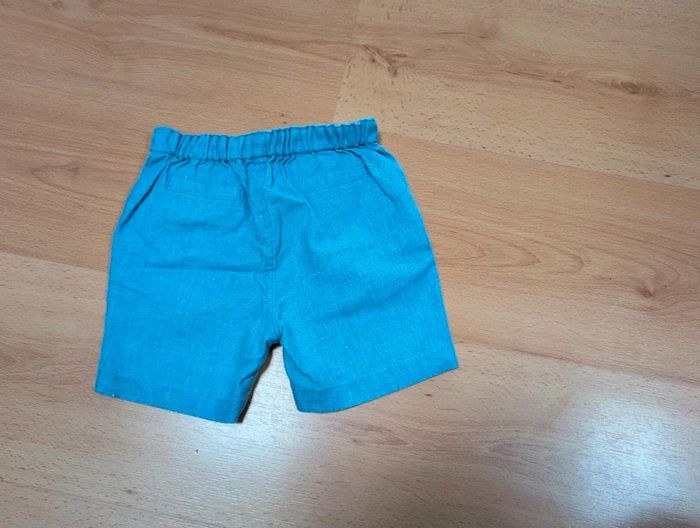 BB bermuda chino bleu bébé 18/24 mois Buissonnière Neuf - photo numéro 2