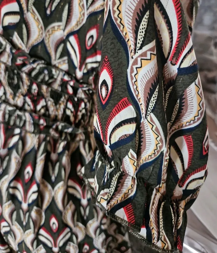 Robe kaki multicolore By One Taille M/L Neuve - photo numéro 5