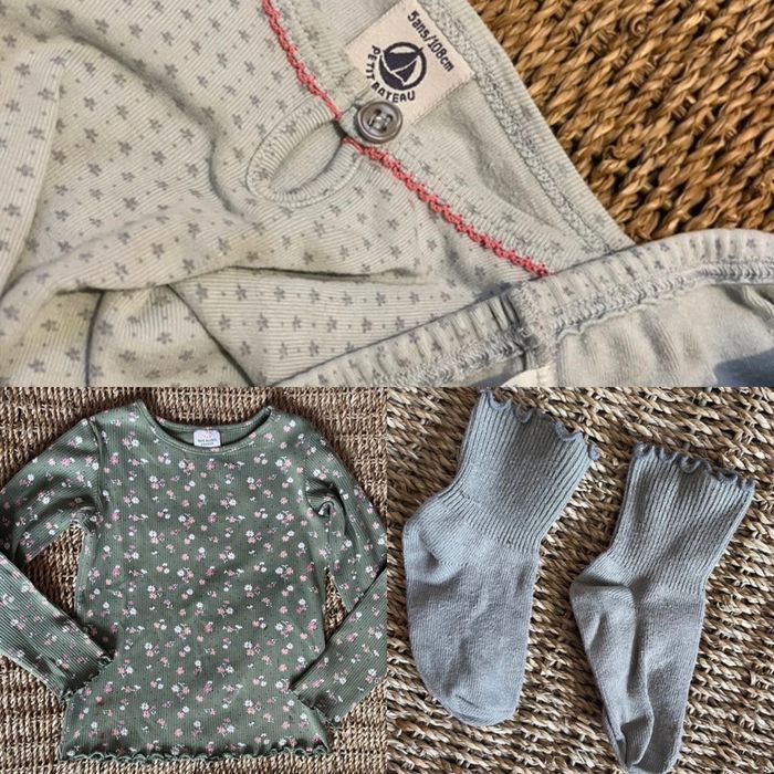 Haut + chaussettes + Pyjama long Petit Bateau