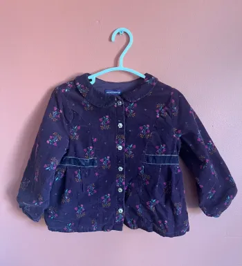 Chemise velour fin Sergent major 24 mois