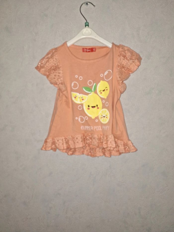 Tee shirt corail tissaia 6 ans