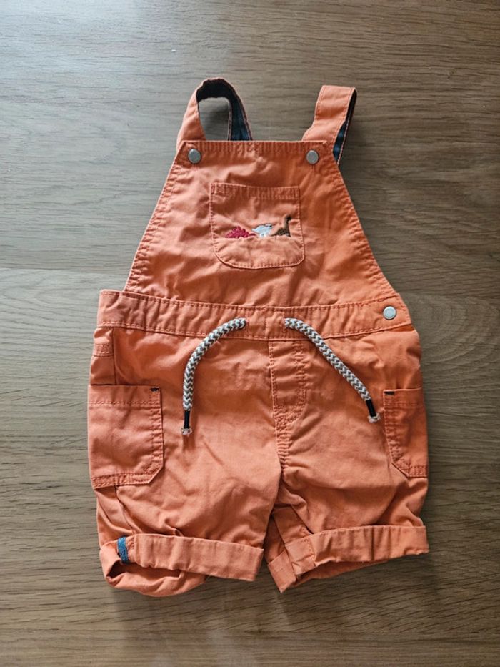 Salopette short corail obaibi
