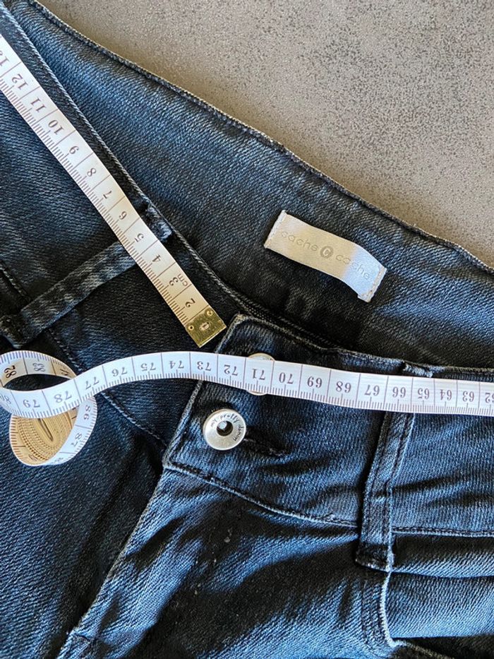 Jeans noir évasé femme taille 36 - photo numéro 3