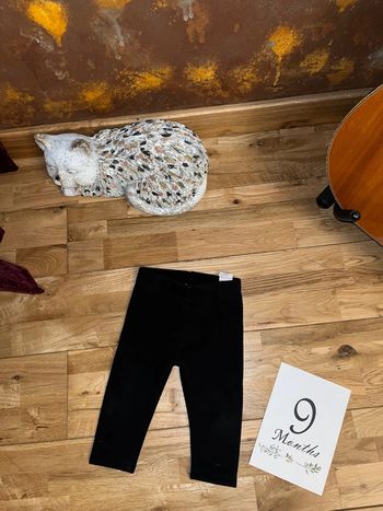 Legging noir épais orchestra très bon état 9 mois/71cm