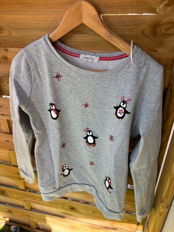 Pull de Noël pingouin
