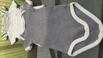 Lot de 3 bodies petit Bateau