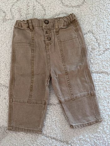 Jean beige 12 mois Kiabi neuf