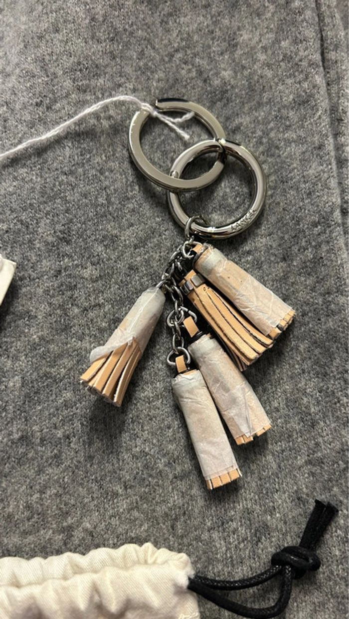 Porte-clés Lancel 5 mini pompons neuf / bijoux pour sac - photo numéro 4