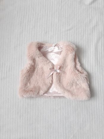 Gilet rose sans manches H&M 80 cm