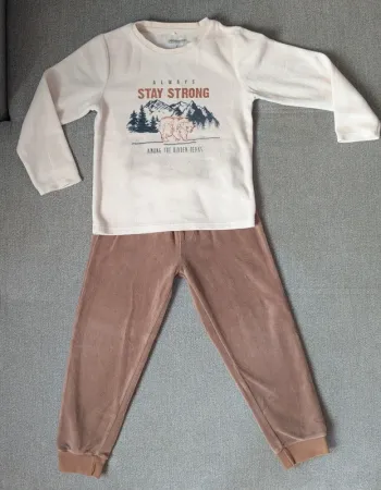 Pyjama velours demi-saison | 4 ans