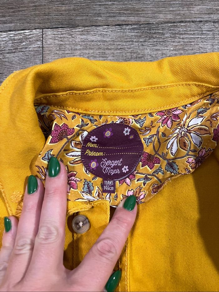 Veste en jean moutarde - photo numéro 5
