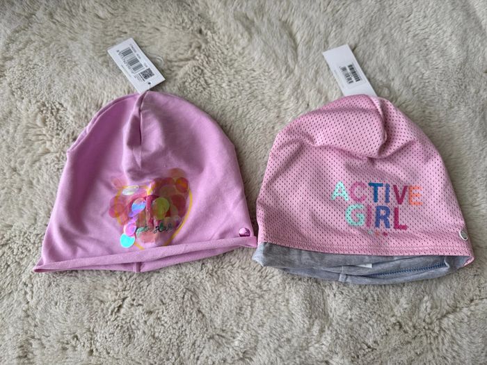 Lot 2 bonnets fin fille - taille M - neuf avec étiquettes - Hat you kids