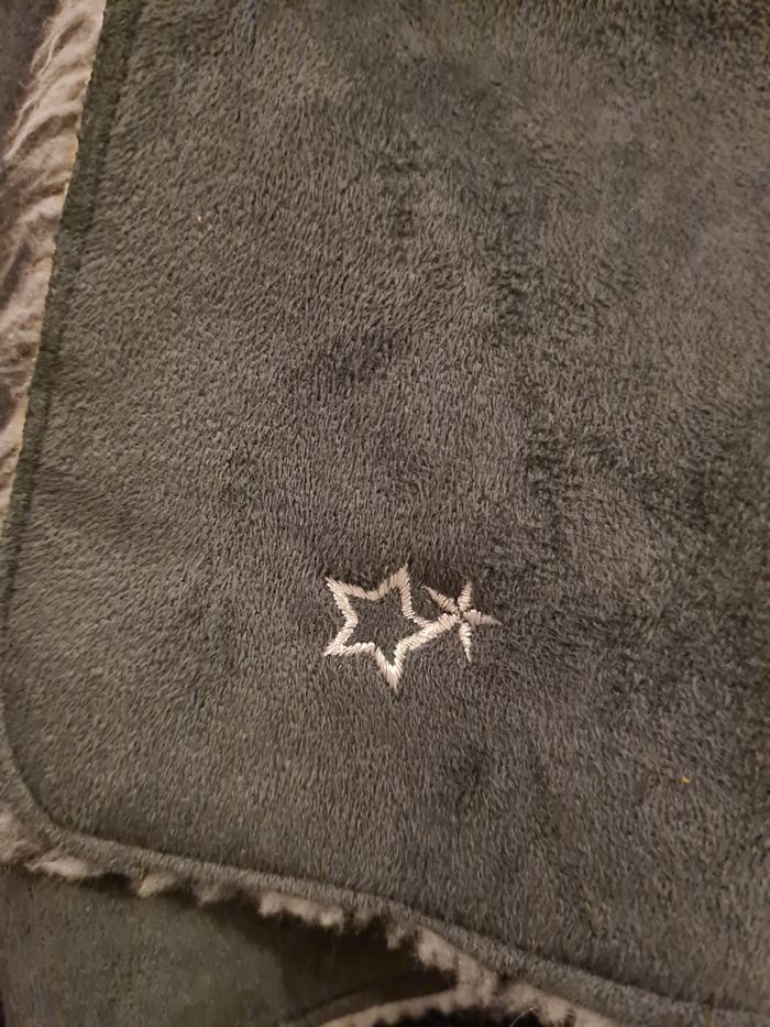 Veste bi-matière grise - 3 ans - photo numéro 5