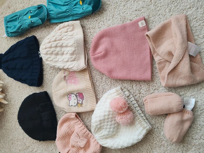 Lot de Bonnet couches coup et gants - photo numéro 6