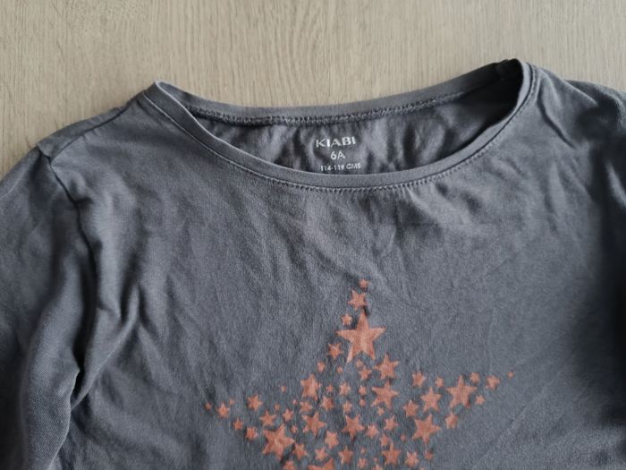 T-shirt longues manches Kiabi 6ans fille - photo numéro 2