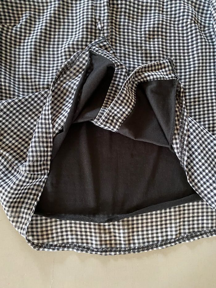 Chemise vichy noire et blanche à petits carreaux taille S / M - photo numéro 19