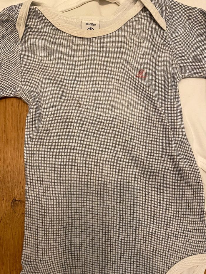 Lot de 4 bodies petit bateau 18mois - photo numéro 2