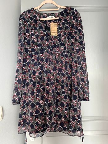 Robe Promod T. 38 neuve bleu imprimé