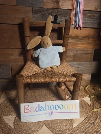 Doudou lapin hochet trousselier