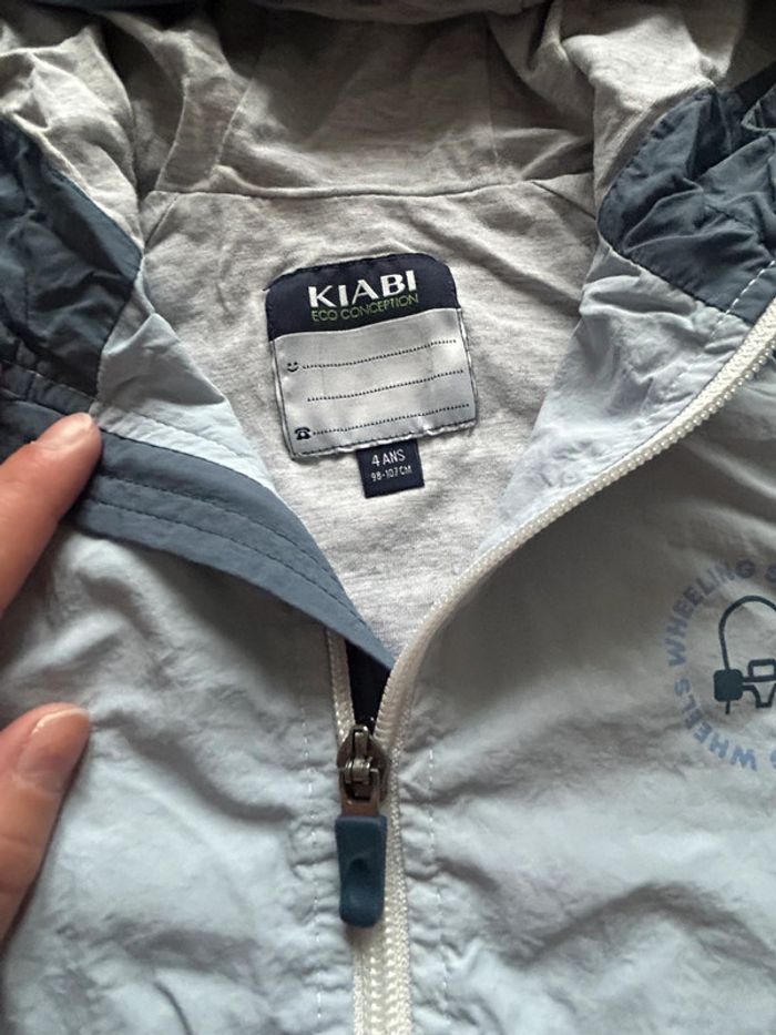 Veste coupe vent imperméable Kiabi 4 ans - photo numéro 3
