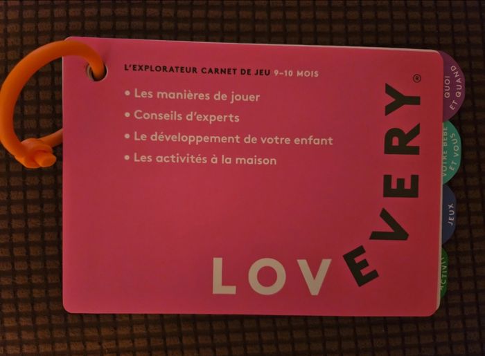 Kit de jeux Montessori 9 10 mois + livret