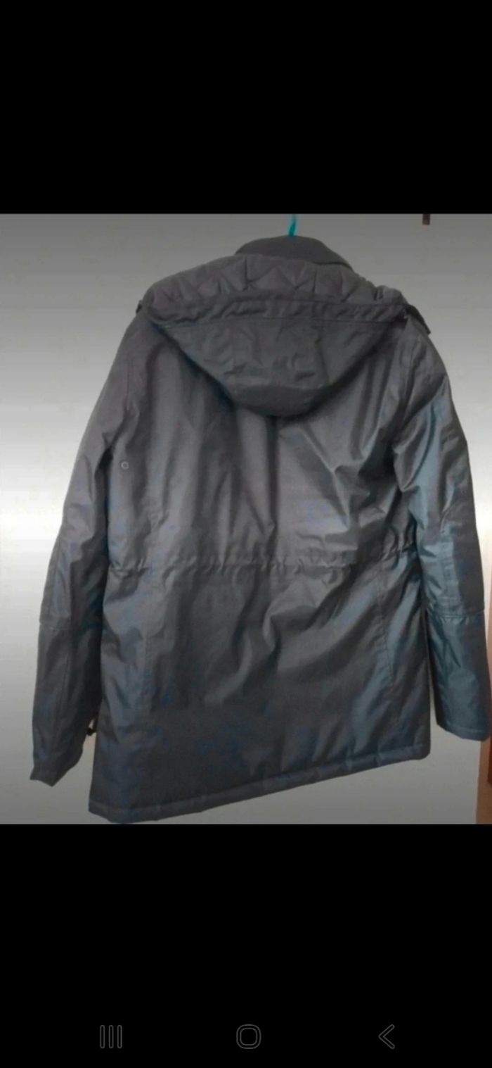 Parka noire homme avec poches capuche taille M arc uniformes - photo numéro 9