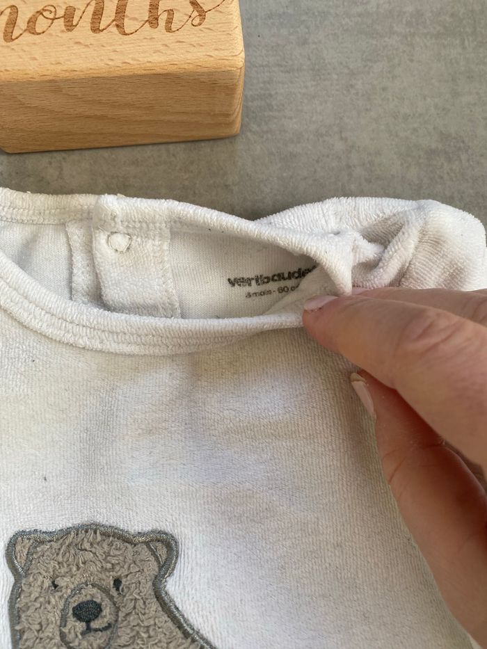 Pyjama velours verbaudet 3 mois - photo numéro 2