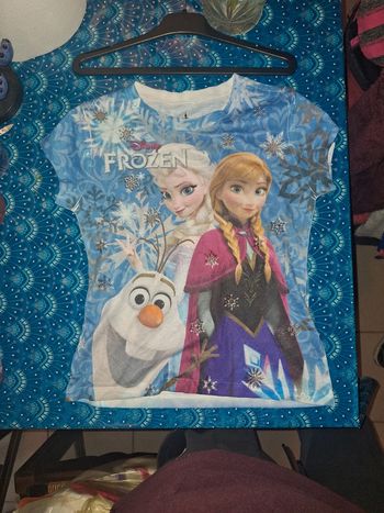 Tee-shirt la reine des neige 10 ans