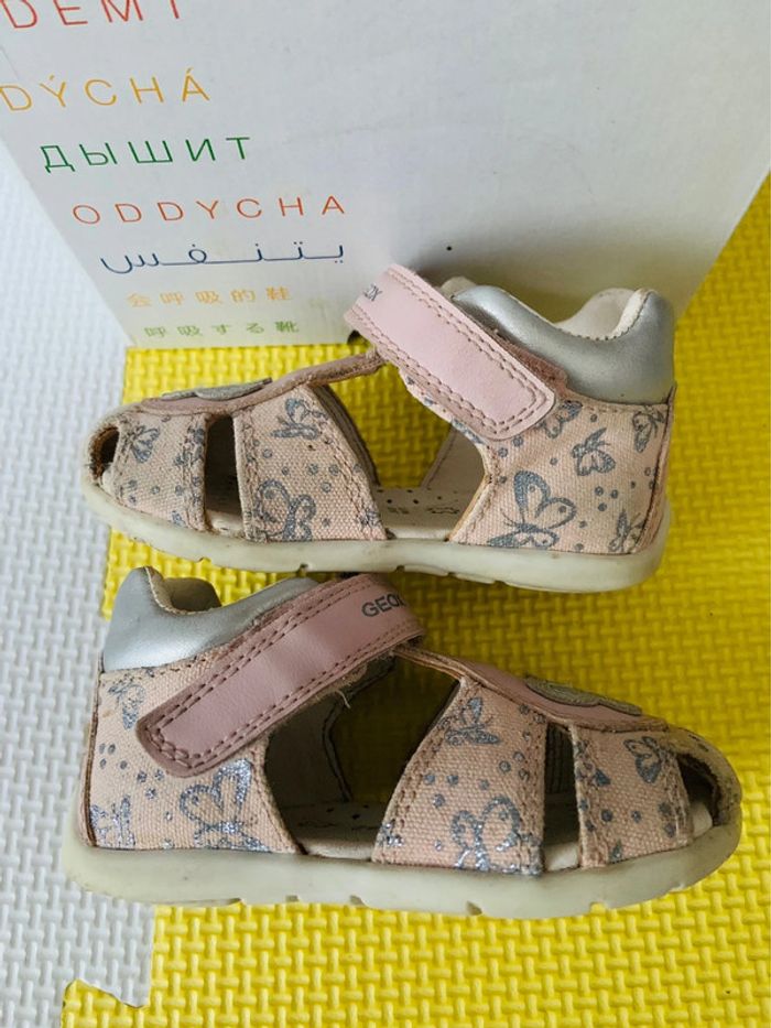 Sandales filles rose gris Elthan Geox 20 - photo numéro 5