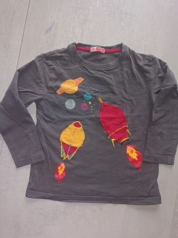 Tee shirt manches longues dpam 4 ans