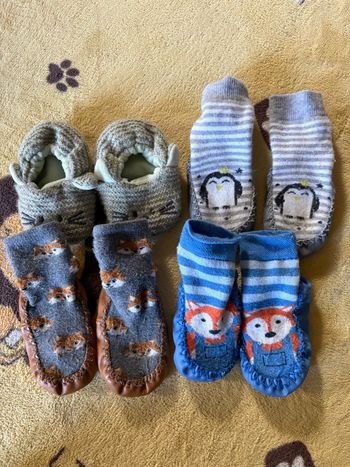 Chaussons haut à semelle souple bébé 18/20
