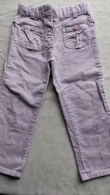 Pantalon velours rose