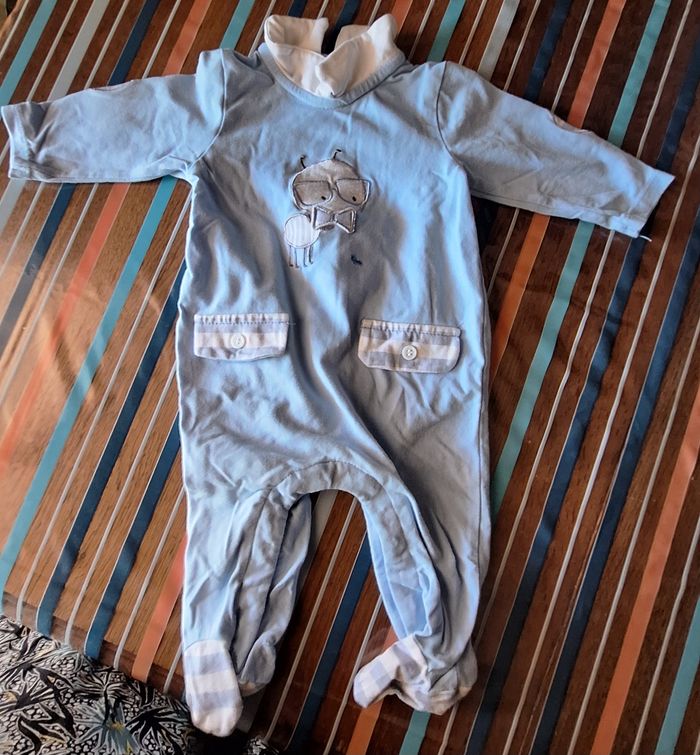 Lot 2 pyjamas coton - 1 mois - photo numéro 4