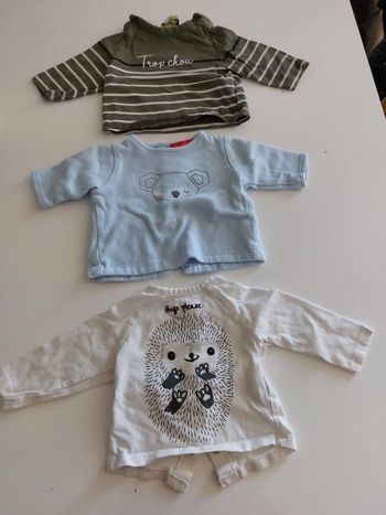 Polos manches longues 1 mois