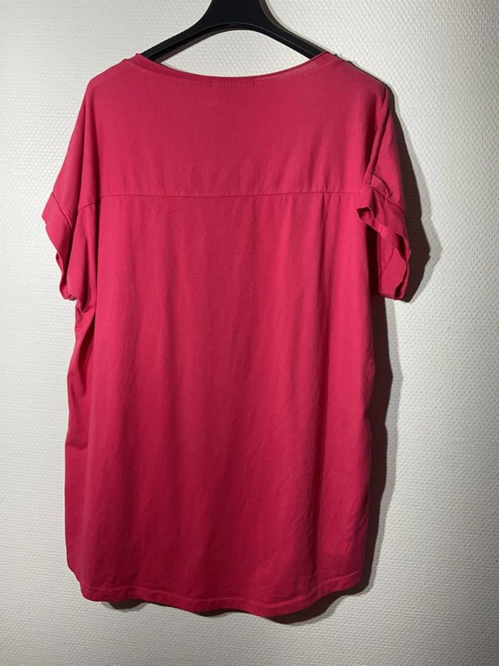 T-shirt « c’est la vie » femme taille unique (40-44)- new sunshine - neuf avec étiquette - photo numéro 3