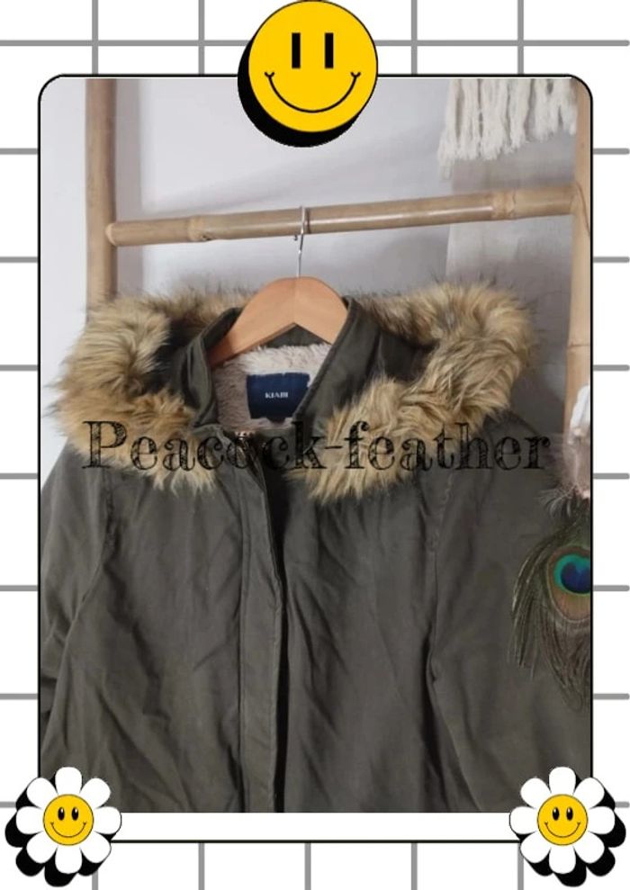 Manteau kaki Kiabi 40/42 - photo numéro 3