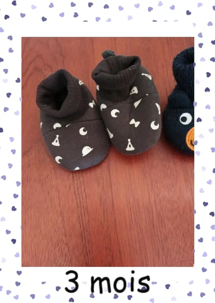 Lot de 3 paire  chausson bébé dont Mickey - photo numéro 5
