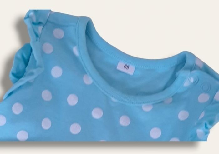 Robe bleu à points blanc - photo numéro 3
