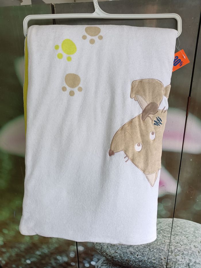 Couverture lit bébé mots d'enfants - photo numéro 2