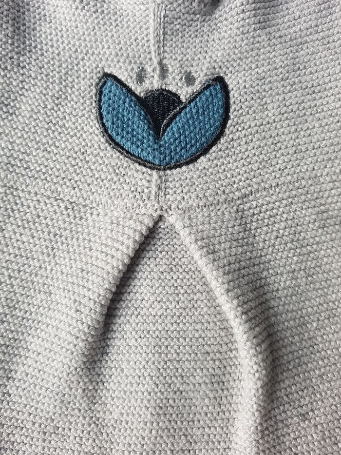 Lot 2 robes + gilet 1 bouton gris/bleu clair - 2/3ans - photo numéro 7