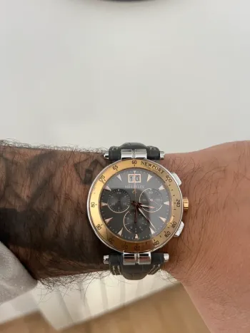 Montre chronographe Michel Herbelin gris et cuivre
