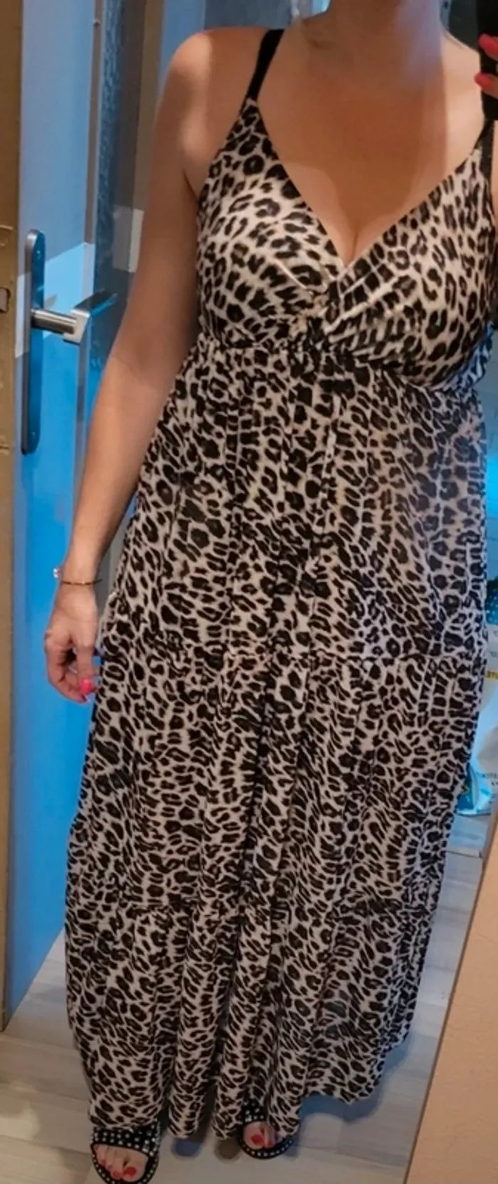 Robe longue léopard Made in italy - photo numéro 10