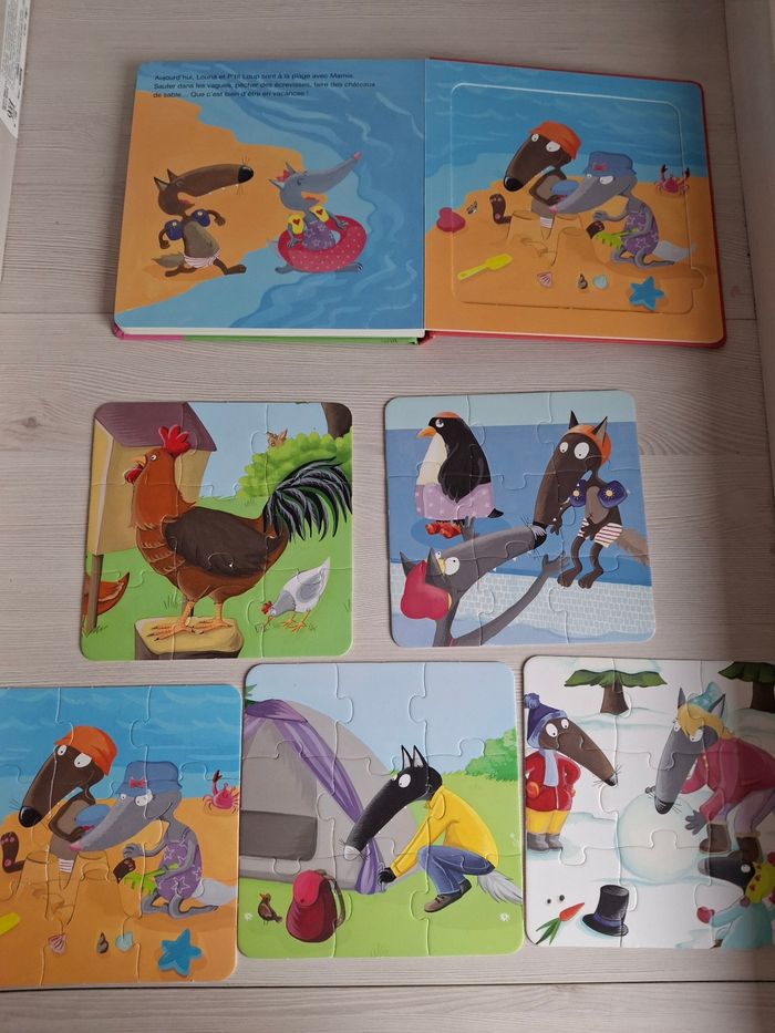 Livre puzzle p'tit loup complet - photo numéro 2