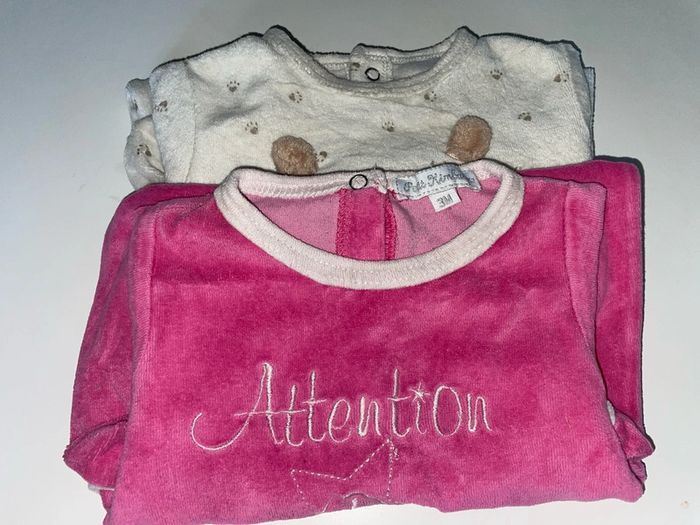 Lot de deux pyjamas fille 3 mois