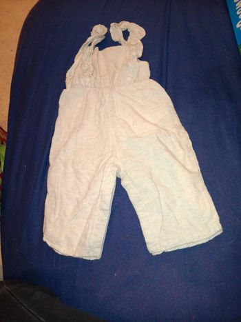 Combi salopette 9mois crème moucheté kiabi pas de vinted go