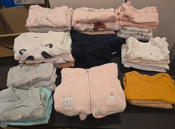 Lot n°2 vêtements taille 1 mois